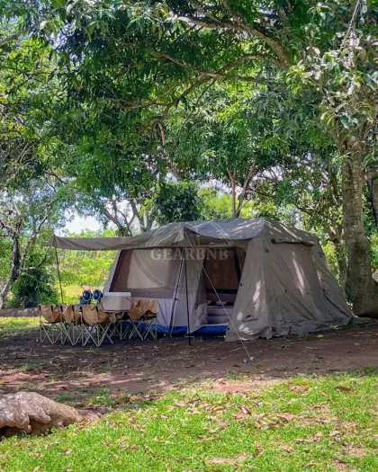 Shaded Tent Setup